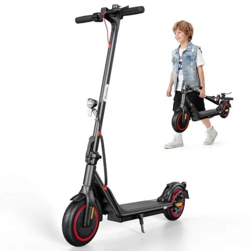iScooter Patinete eléctrico infantil para niños de 10 a 16 años, 500 W máx. 20 km de alcan
