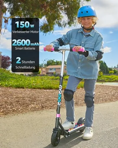 Gyroor Patinete eléctrico para niños de 6 a 12 años, Motor d